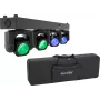 EUROLITE LED TMH Bar B240 Moving-Head Beam Set koos pehme kotiga – 4x 60W RGBW lavavalgustus