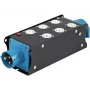 EUROLITE SAB-62X 19-tolline 2U 3-faasiline toitejaotur 6 Schuko pistikupesa, 16A CEE sisend, 11kW 60003755