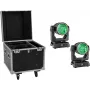 EUROLITE komplekt 2x LED IP TMH-W285 Hypno liikuvpea wash IP65 + ratastega flightcase