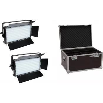 EUROLITE komplekt 2x LED PLL-480 CW/WW paneel + kohver 20000676