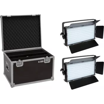EUROLITE komplekt 2x LED PLL-480 QCL paneel + kohver 20000932