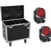 EUROLITE komplekt 2x LED TMH-H380 Beam/Wash/Flower efektiga liikuvpea koos flight case'iga