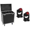 EUROLITE komplekt 2x LED TMH-S400 CMY liikuv pea Beam/Spot/Wash + ratastega kohver