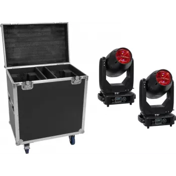 EUROLITE komplekt 2x LED TMH-S400 CMY liikuv pea Beam/Spot/Wash + ratastega kohver