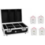 EUROLITE komplekt 4x AKKU TL-3 TCL valge + laadimiskohver 20000650