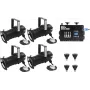 EUROLITE komplekt 4x PAR-20 Spot sw dim2warm + EDX-4 DMX RDM LED-Dimmerpack (20000695)