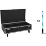 EUROLITE komplekt 8x AKKU IP Pixel Tube 360° PRO CRMX + Flightcase Rollen Lade