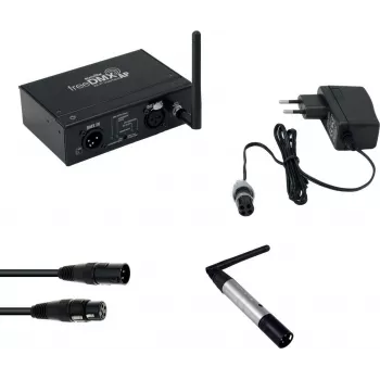 EUROLITE komplekt freeDMX AP Wi-Fi liides + QuickDMX juhtmevaba saatja + DMX kaabel 20000870