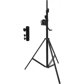 EUROLITE STT-400/85 vändaga statiivikomplekt koos STV3529 pika adapteriga, TÜV/GS sertifitseeritud, must 20000328