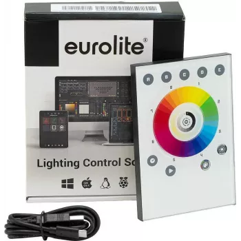 EUROLITE TOUCH-512 eraldiseisev pleier valge DMX-kontroller 512 kanalit seinakinnitus