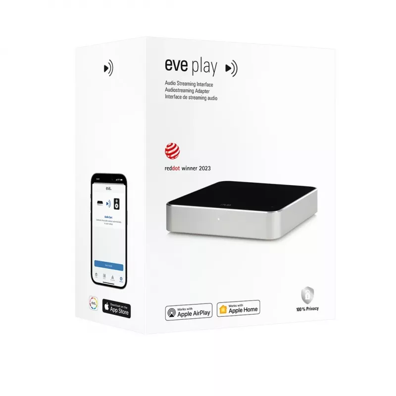 Eve Systems Eve Play Ethernet/LAN Wi-Fi adapter - hõbedane