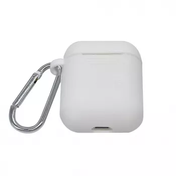 EVELATUS Apple AirPods Case EAC04 White - Silicone Protective Cover for AirPods 1st & 2nd Gen