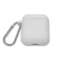 EVELATUS Apple AirPods Case EAC04 White - Silicone Protective Cover for AirPods 1st & 2nd Gen