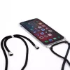 Evelatus Apple iPhone 11 Silicone Transparent Case with Necklace TPU Strap Transparent