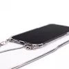 Evelatus Apple iPhone 11 Silikoonist läbipaistev kaelarihma TPU rihmaga hõbedane