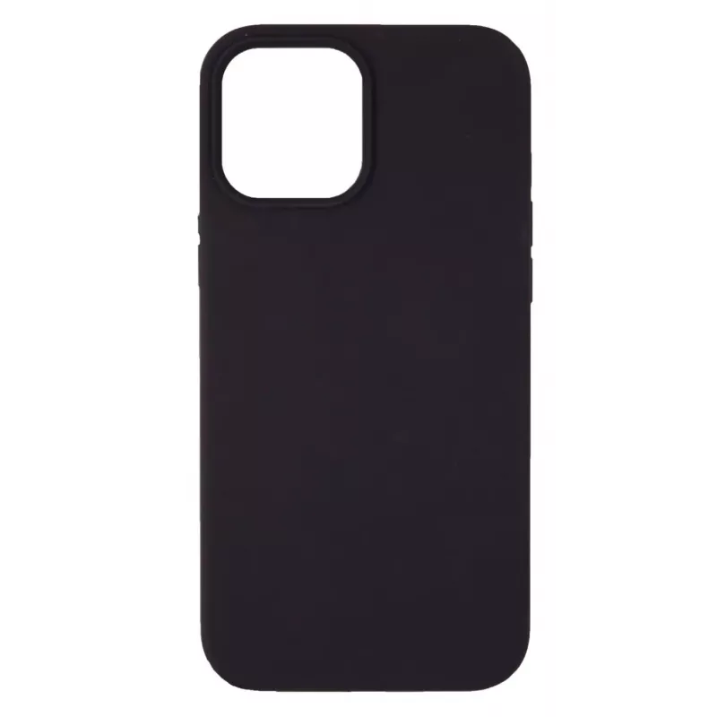 Evelatus Apple iPhone 12 Pro Max Premium Soft Touch Silikoonümbris Must