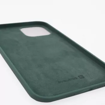 Evelatus Apple iPhone 12 Pro Max Premium pehme puudutusega silikoonümbris männiroheline