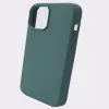 Evelatus Apple iPhone 12 Pro Max Premium pehme puudutusega silikoonümbris männiroheline