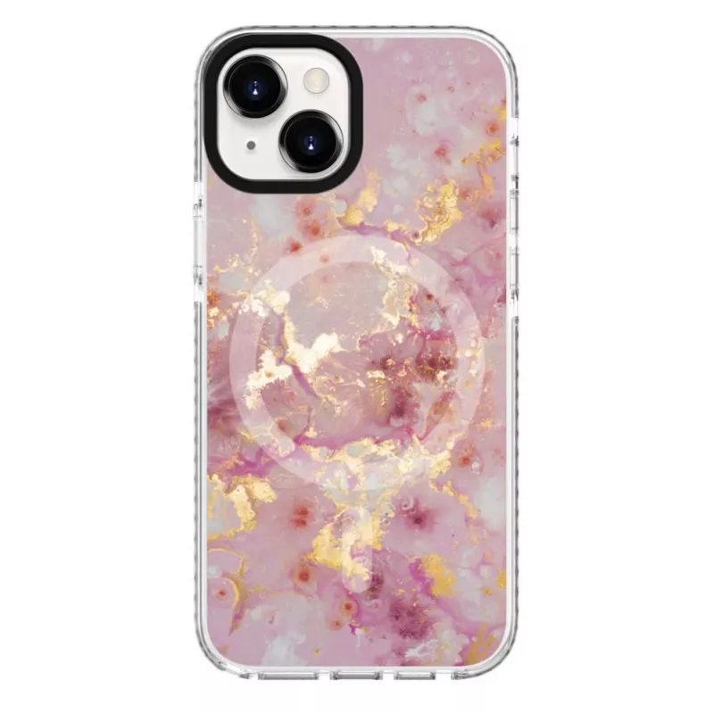 Evelatus Apple iPhone 15 PC+TPU ümbris MagSafe'iga - Marmorroosa