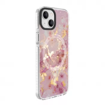 Evelatus Apple iPhone 15 PC+TPU ümbris MagSafe'iga - Marmorroosa
