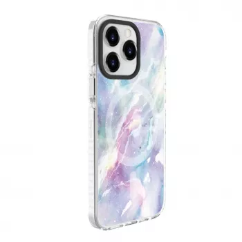 Evelatus Apple iPhone 15 Pro PC+TPU ümbris MagSafe'iga - marmorlilla