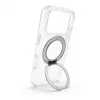 Evelatus Apple iPhone 17 Pro hübriidkate MagSafe PC+TPU 360° metallist alusega, läbipaistev