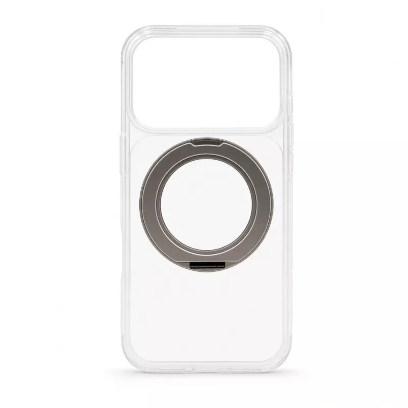 Evelatus Apple iPhone 17 Pro hübriidkate MagSafe PC+TPU 360° metallist alusega, läbipaistev