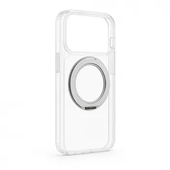 Evelatus Apple iPhone 17 Pro hübriidkate MagSafe PC+TPU 360° metallist alusega, läbipaistev