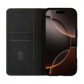 Evelatus Apple iPhone 18 Pro raamatukujuline ümbris must