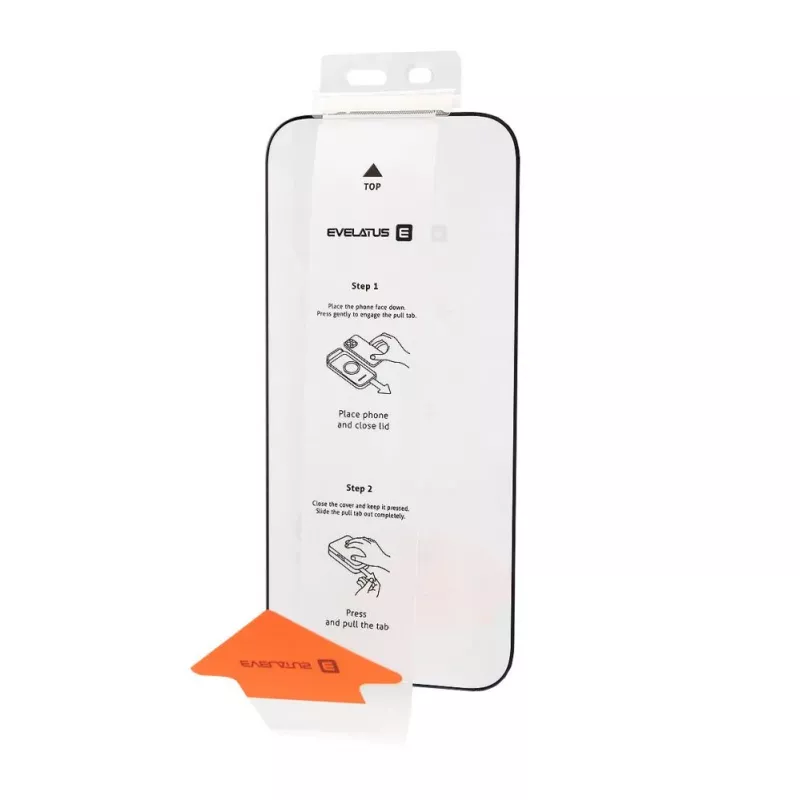 Evelatus Apple iPhone 18 Pro Max Flip Glass Magic Easy Install ekraanikaitse - must (hulgipakend)