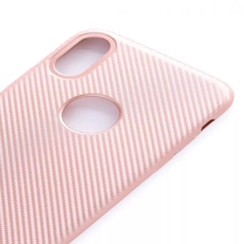 Evelatus Apple iPhone X Carbon Pink Tagakaas