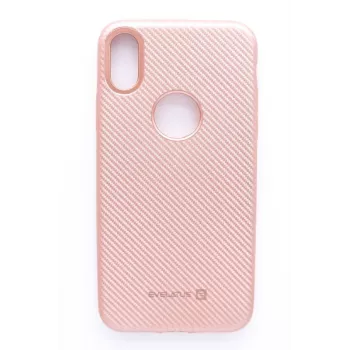 Evelatus Apple iPhone X Carbon Pink Tagakaas