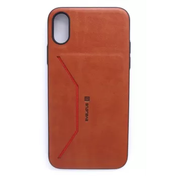 Evelatus Apple iPhone X Nobel Brown rahakotiga kaustikümbris