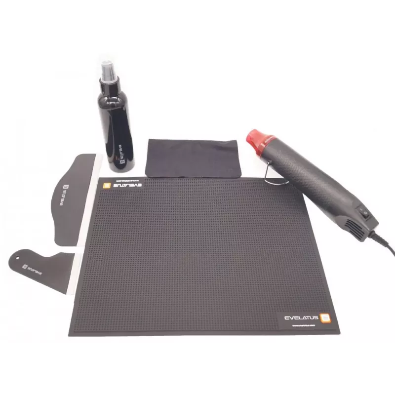 EVELATUS Cleaning Cloth for Cutter - High-Density Microfiber, Grey, 180x180 mm, Lint-Free, Scratch-Free, Reusable, Machine Washable