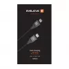 Evelatus spiraalne USB-C to USB-C kaabel 1,2M 60W PD punutud must