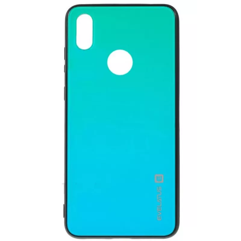 Evelatus Huawei P Smart 2019 Gradient Glass Case 6 Lagoon