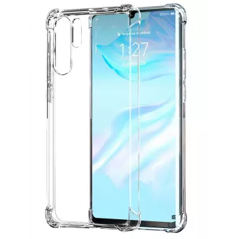 Evelatus Huawei P30 Lite sõjaväekindel põrutuskindel silikoonkate TPU läbipaistev