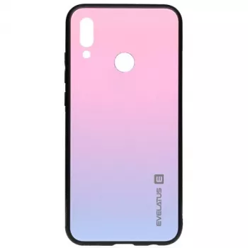 Evelatus Huawei Y7 2019 Gradient Glass Case 2 Bubble Gum