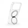 Evelatus hübriidkest MagSafe ja 360° metallalusele iPhone 17 Pro Max, läbipaistev