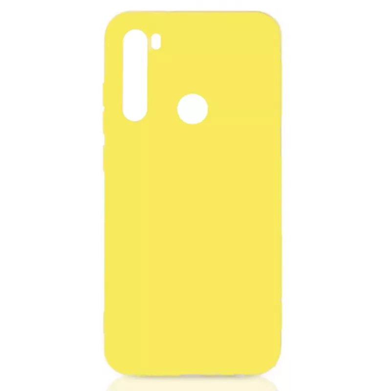 Evelatus Nano Silicone Case for Xiaomi Redmi Note 8 / Redmi Note 8 2021, Soft Touch TPU, Yellow