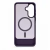 Evelatus kummikattega MagSafe-ümbris alusega Samsung Galaxy A37 / A36 jaoks - lilla