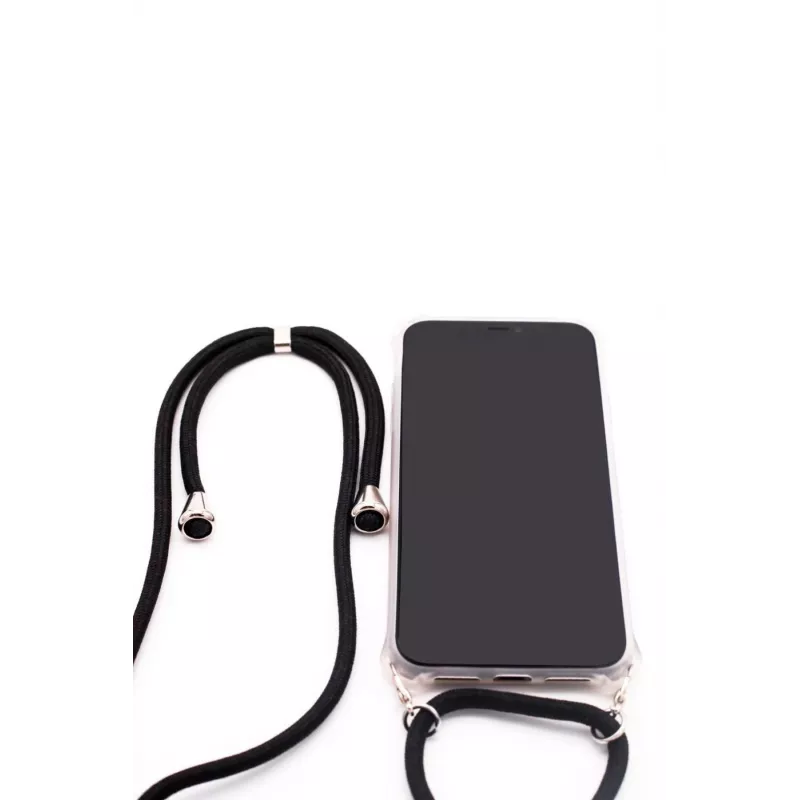 Evelatus Samsung A50 Case with Rope Black Transparent