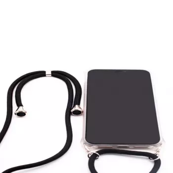 Evelatus Samsung A50s Case with Rope Black Transparent