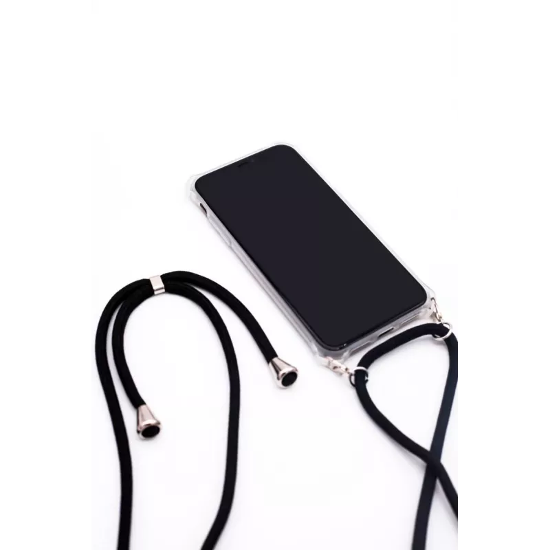 Evelatus Samsung A50s Case with Rope Black Transparent