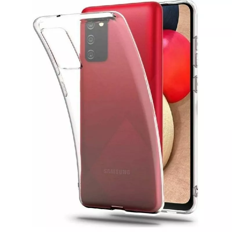 Evelatus Samsung Galaxy A02s Clear Silicone Case 1.5mm TPU Transparent