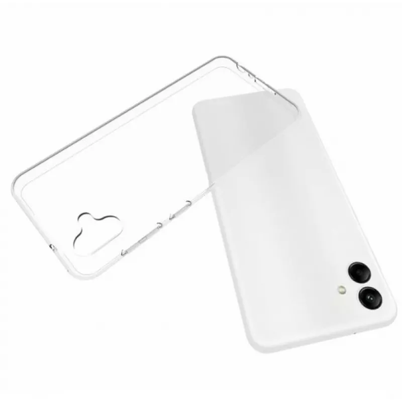 EVELATUS Samsung Galaxy A04E / A04 Clear Silicone Case 1.5mm TPU Transparent