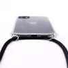Evelatus Samsung Galaxy A10s Case with Rope Strap, Black Transparent
