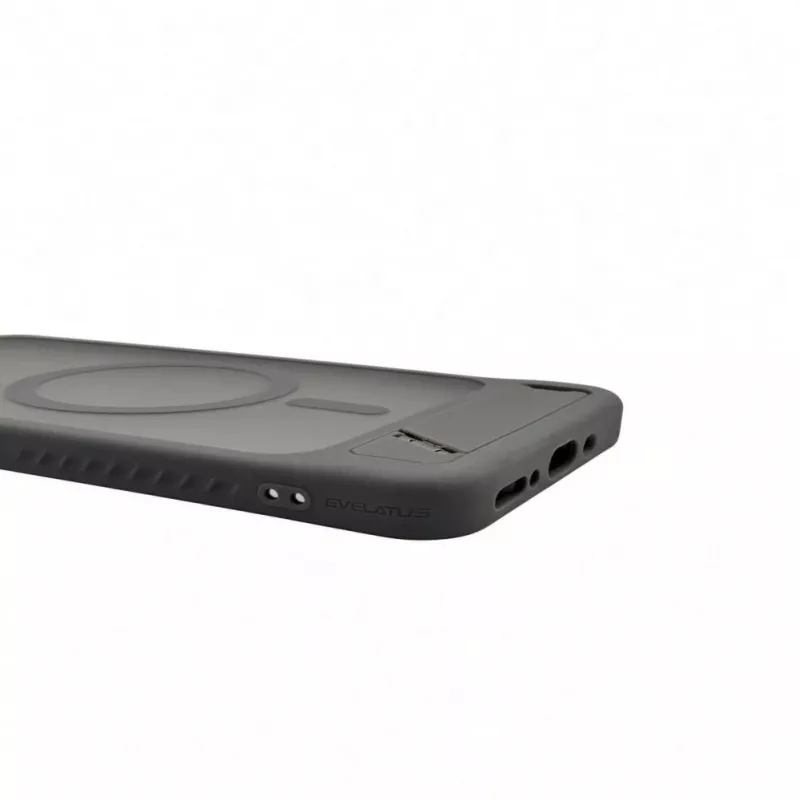 Evelatus Samsung Galaxy A17 4G / A17 5G kummikattega MagSafe alusega ümbris suitsuhall