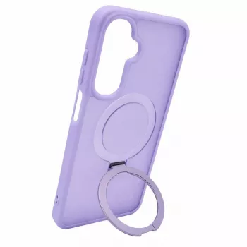 Evelatus Samsung Galaxy A17 4G / A17 5G kaitseümbris MagSafe'i ja alusega, matt rõngas, lavendel lilla