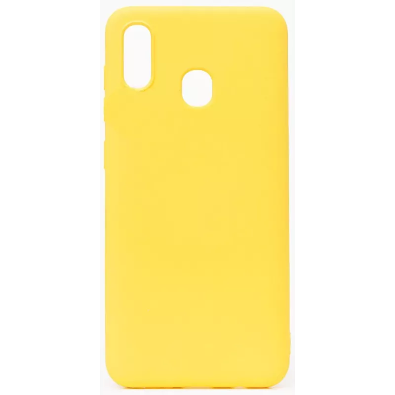 Evelatus Samsung Galaxy A20E Nano Silicone Case Soft Touch TPU Yellow